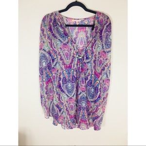 Victoria’s Secret colorful swim suit cover up Xs